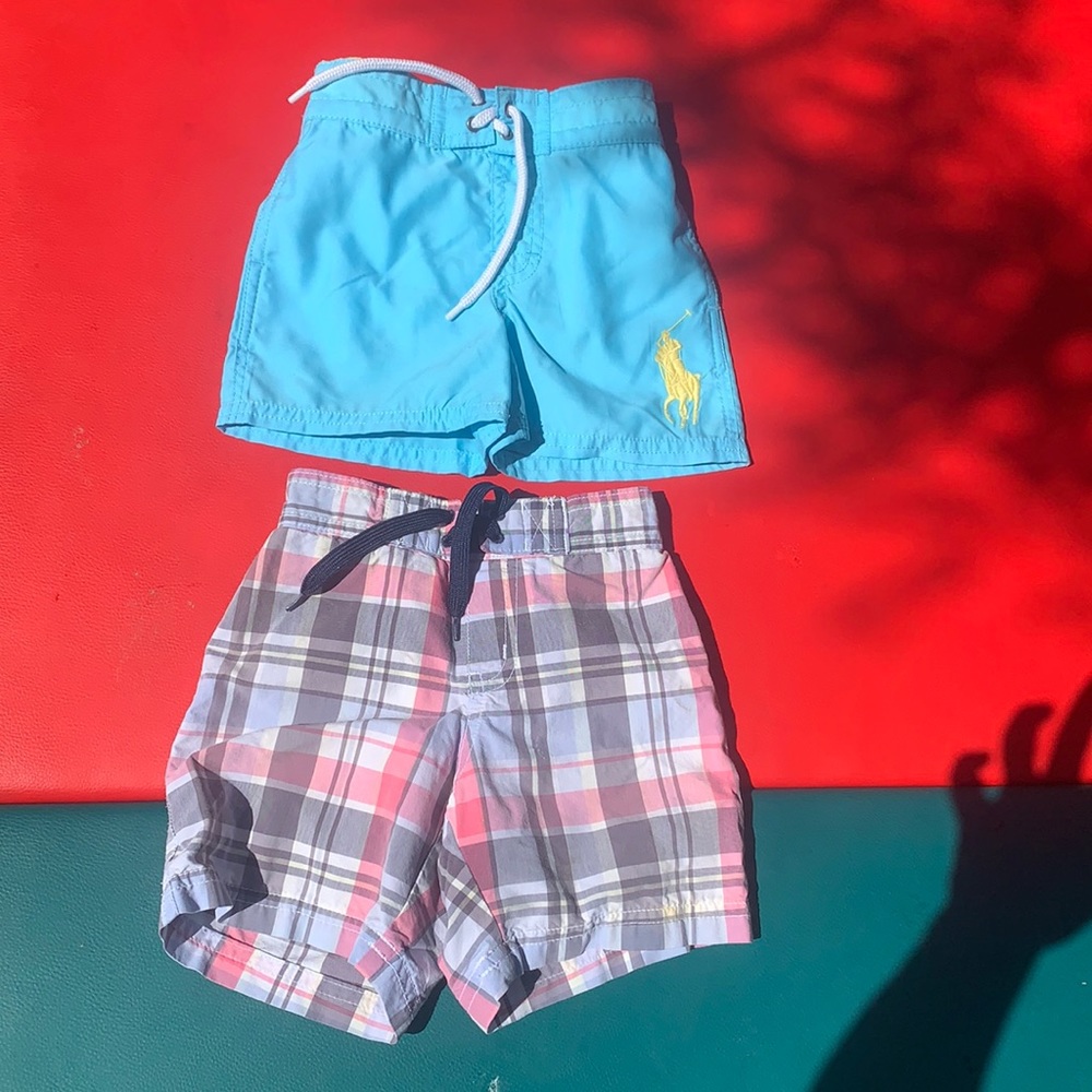 2 pairs of boys swim Trunks Polo and Janie & Jack